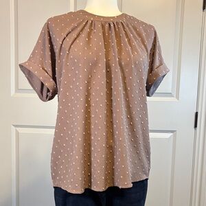 Pink Textured Blouse